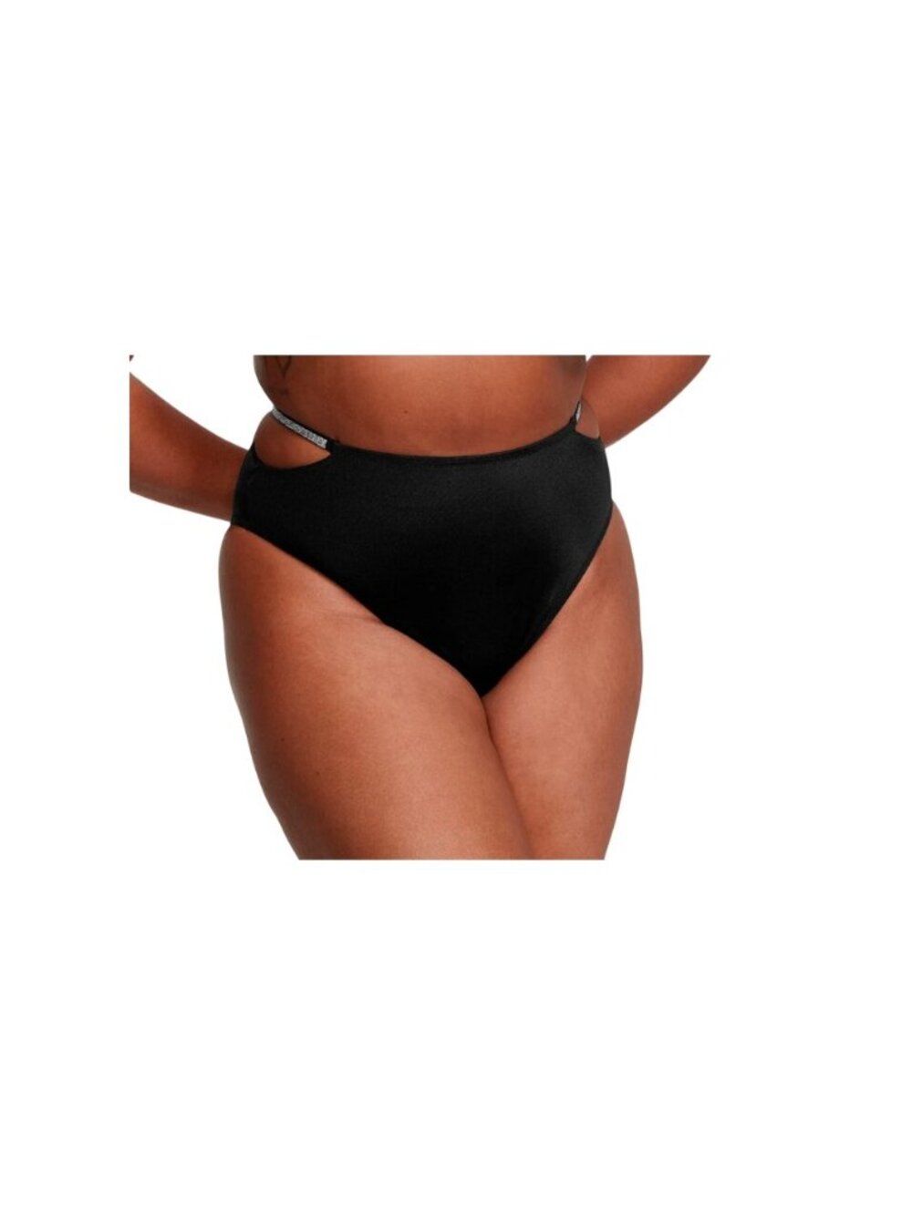 Victoria's Secret Bikini Swim Women's Medium Shine Strap High Waist Cheeky NWT